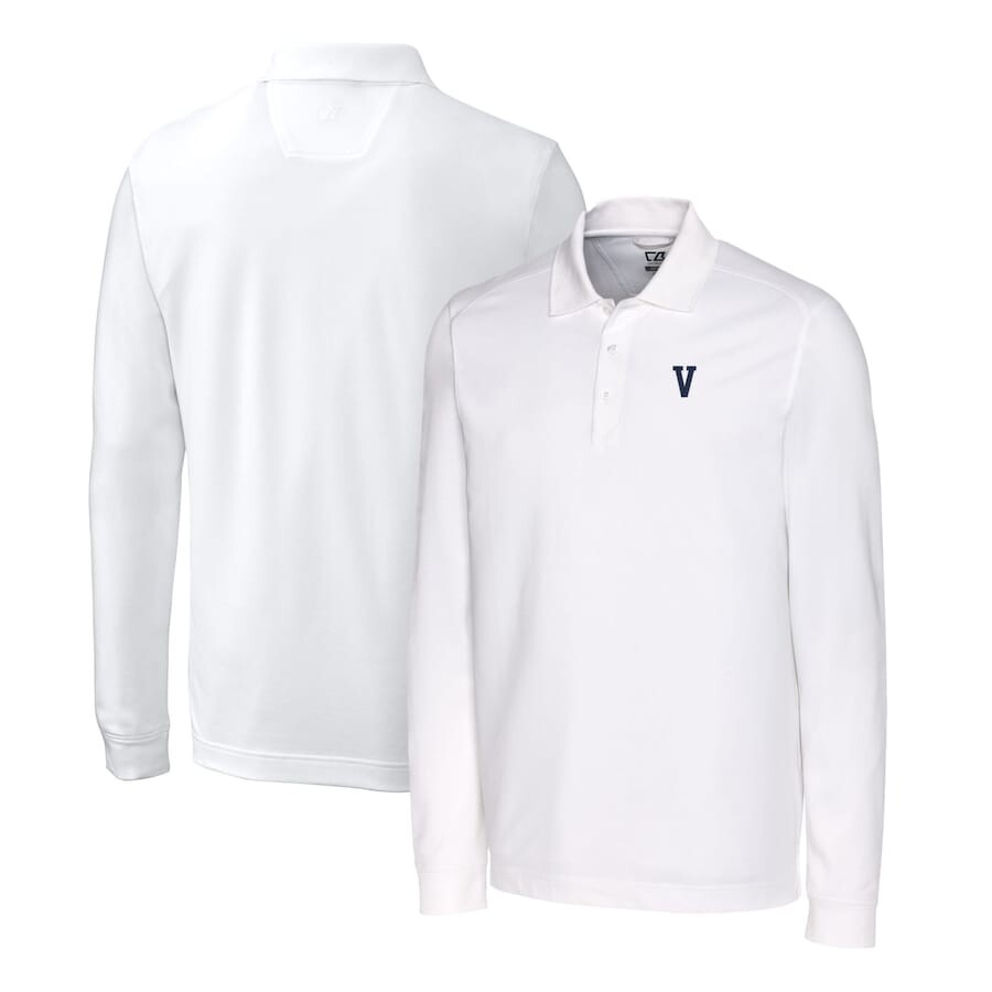 

Поло с длинным рукавом Cutter & Buck Villanova Wildcats, белый