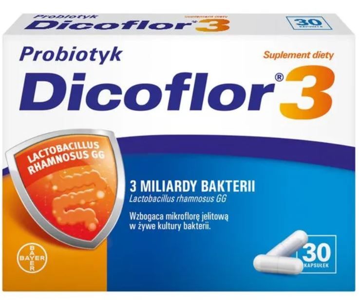 Dicoflor 3 пробиотические капсулы, 30 шт.