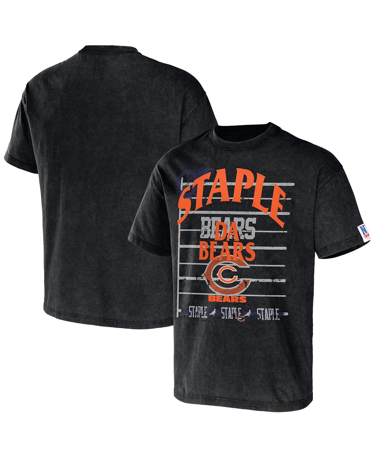 Мужская футболка с коротким рукавом nfl x staple black chicago bears gridiron NFL Properties, черный