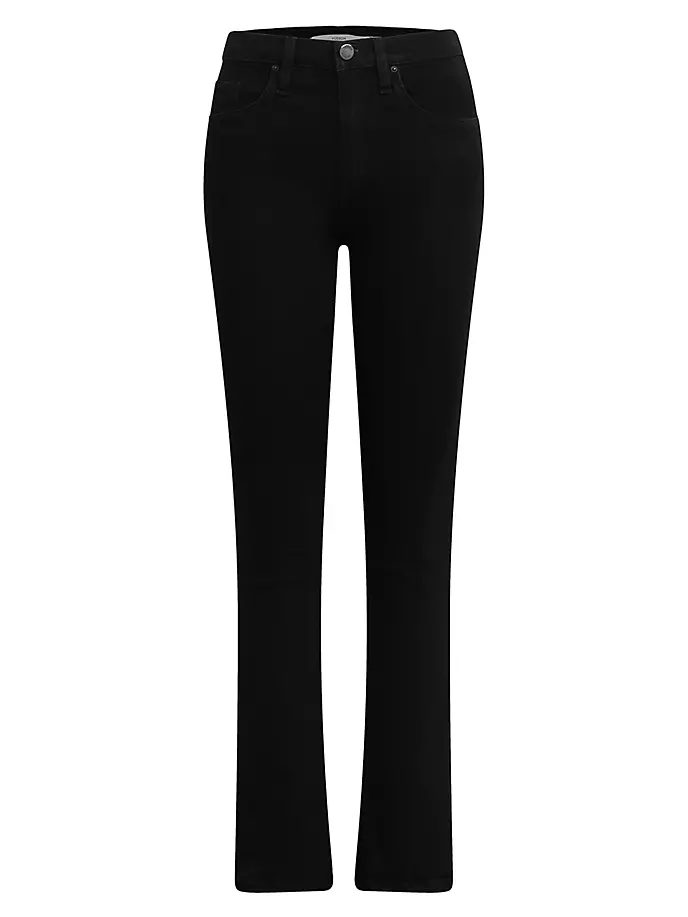 Джинсы Barbara с вырезом по внешнему шву Hudson Jeans, черный