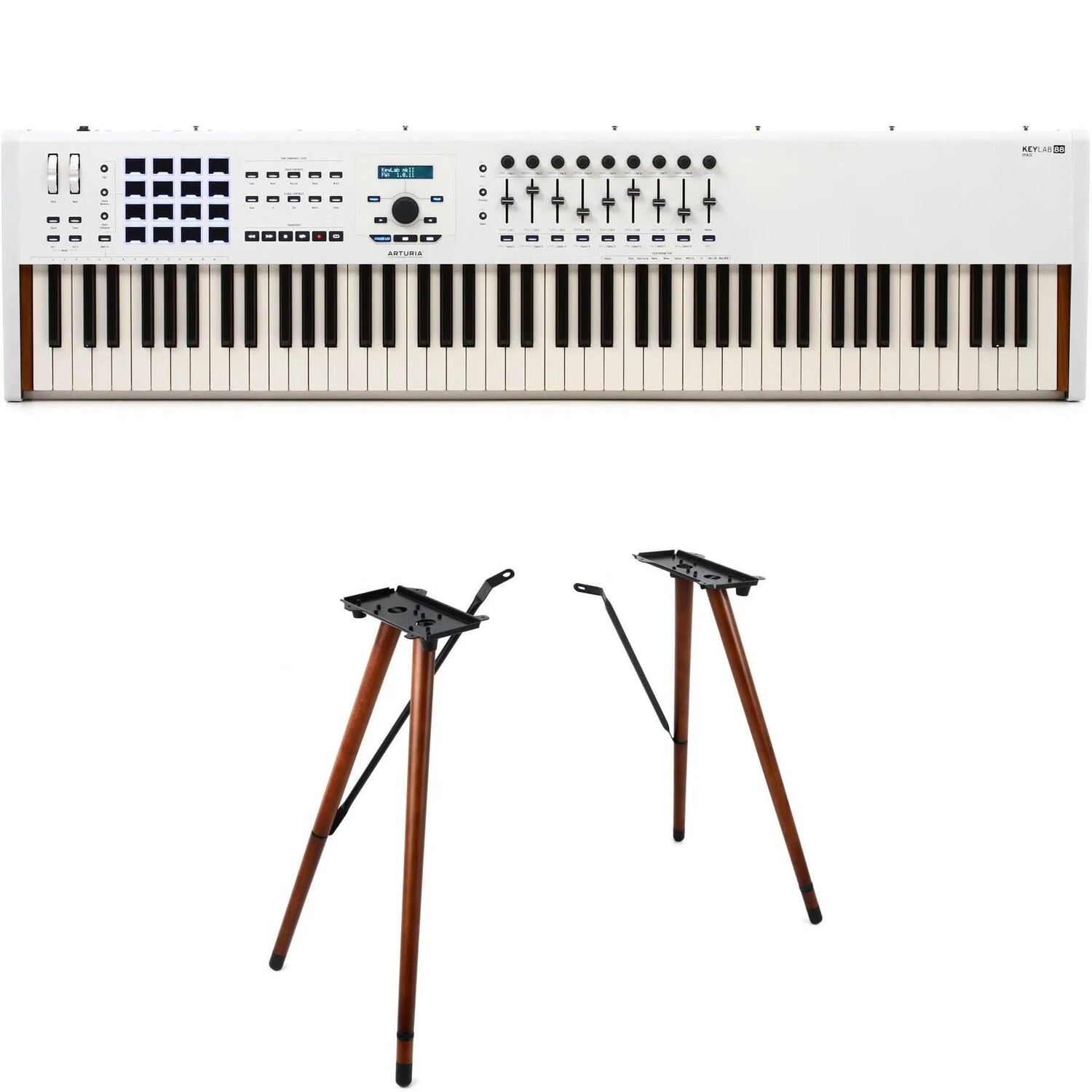 

Arturia KeyLab 88 MkII 88-клавишная взвешенная клавиатура с деревянными ножками