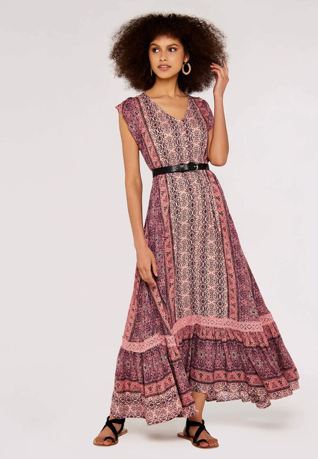 

Длинное платье Apricot, розовое, Розовый
