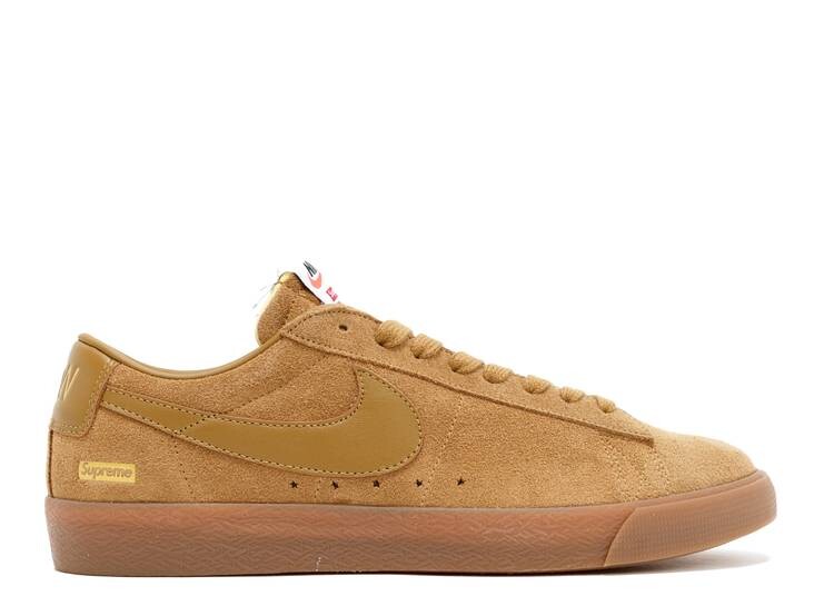 

Кроссовки Nike SUPREME X SB BLAZER LOW GT 'GOLDEN BEIGE', коричневый