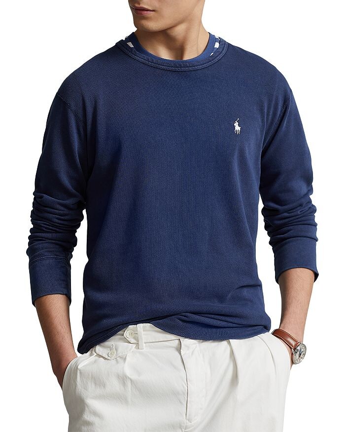 

Толстовка классического кроя Terry с круглым вырезом Polo Ralph Lauren, Синий