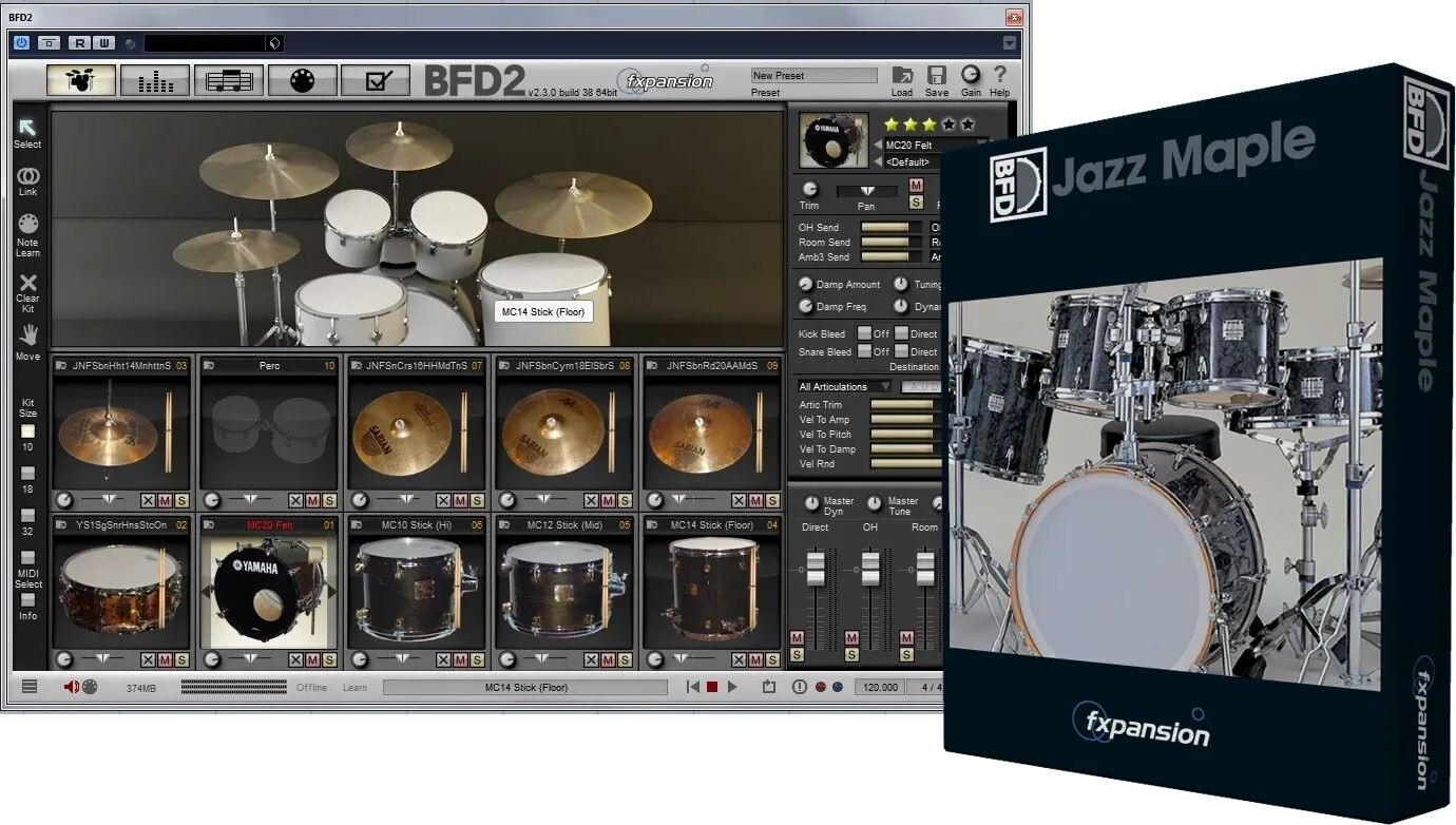

BFD Пакет расширения BFD Jazz Maple