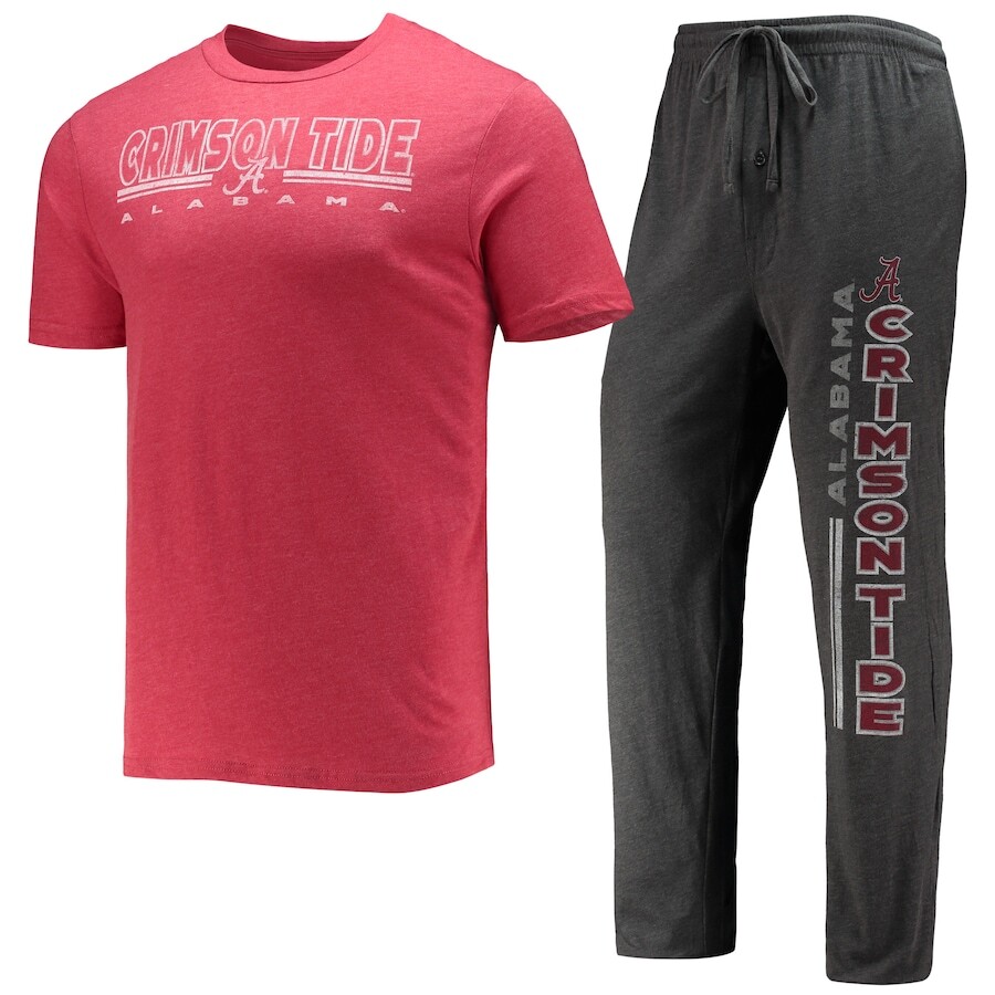 

Пижамный комплект Concepts Sport Alabama Crimson Tide, угольный
