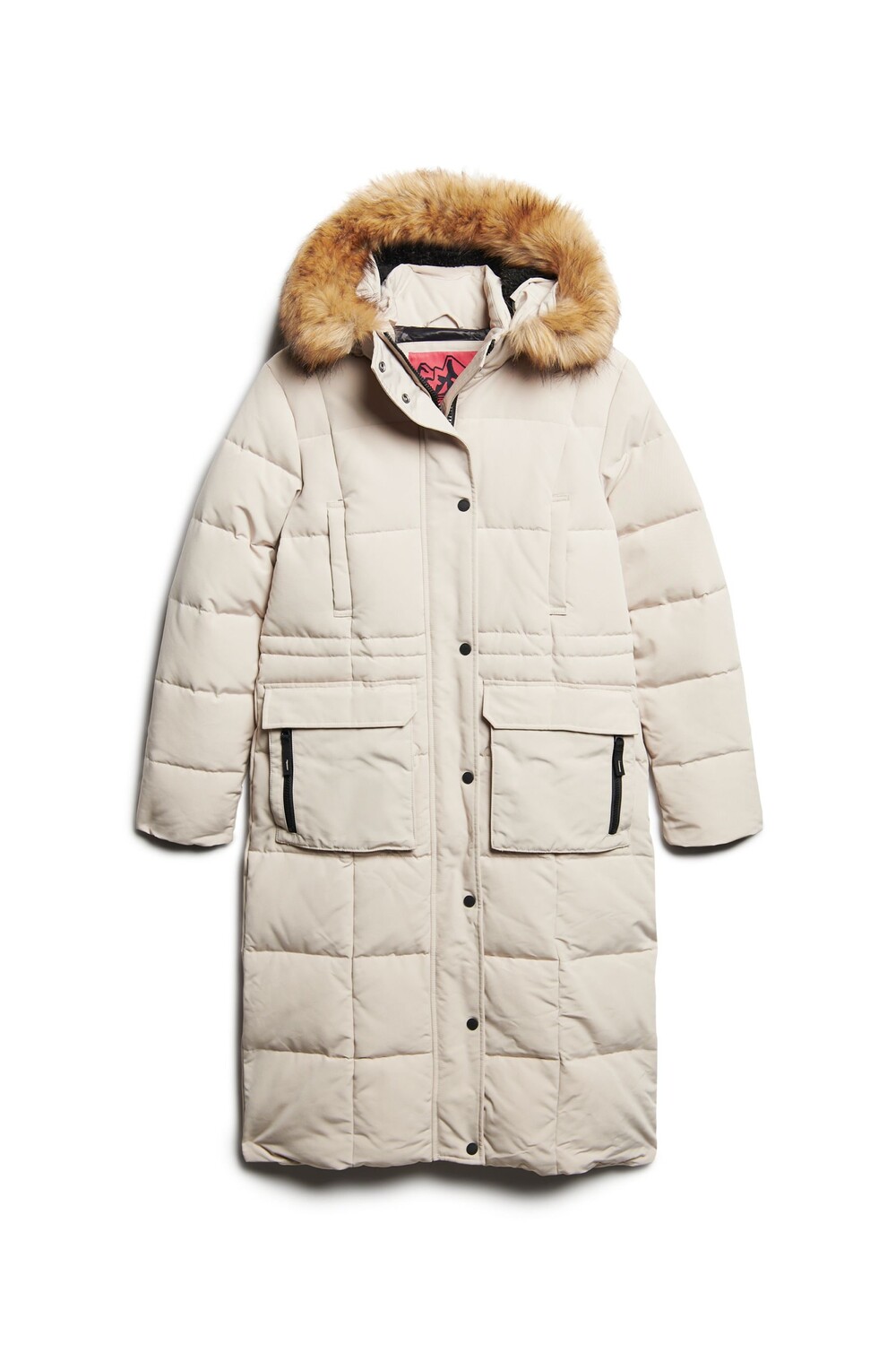 

Длинный пуховик Everest Superdry, серый