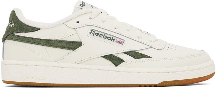 

Бело-зеленые кроссовки Reebok Classics Club C Revenge