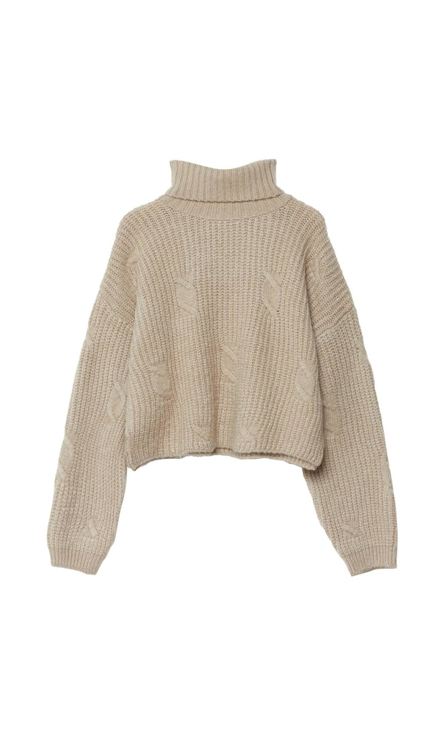 

Валяный джемпер вязки косами Stradivarius
