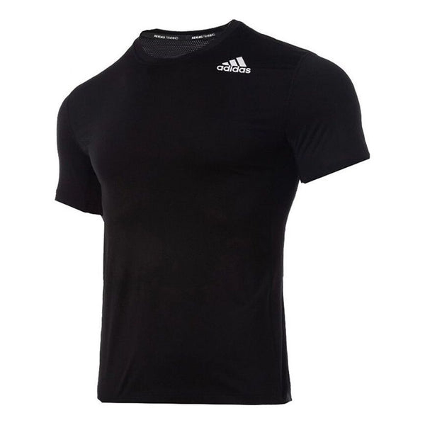цена Футболка Adidas TF Turf Ss Ftd Round Neck Sports Short Sleeve Black, Черный