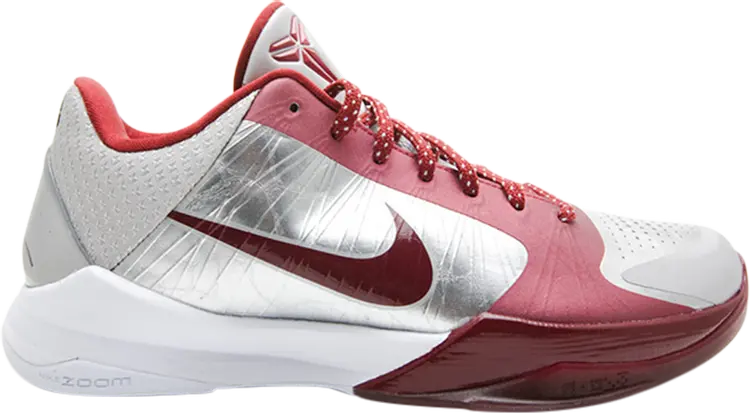 

Кроссовки Nike Zoom Kobe 5 'Lower Merion Aces Away', серебряный