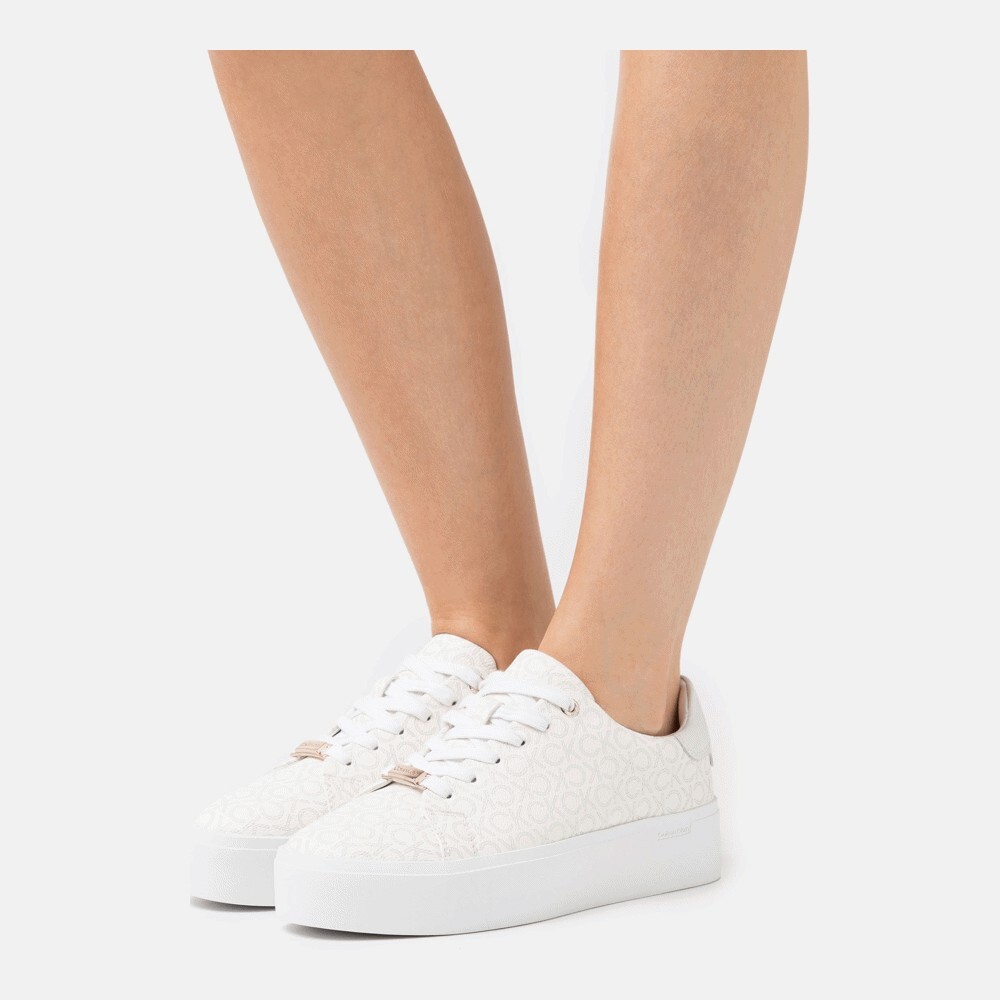 

Кроссовки Calvin Klein Flatform Lace Up , white