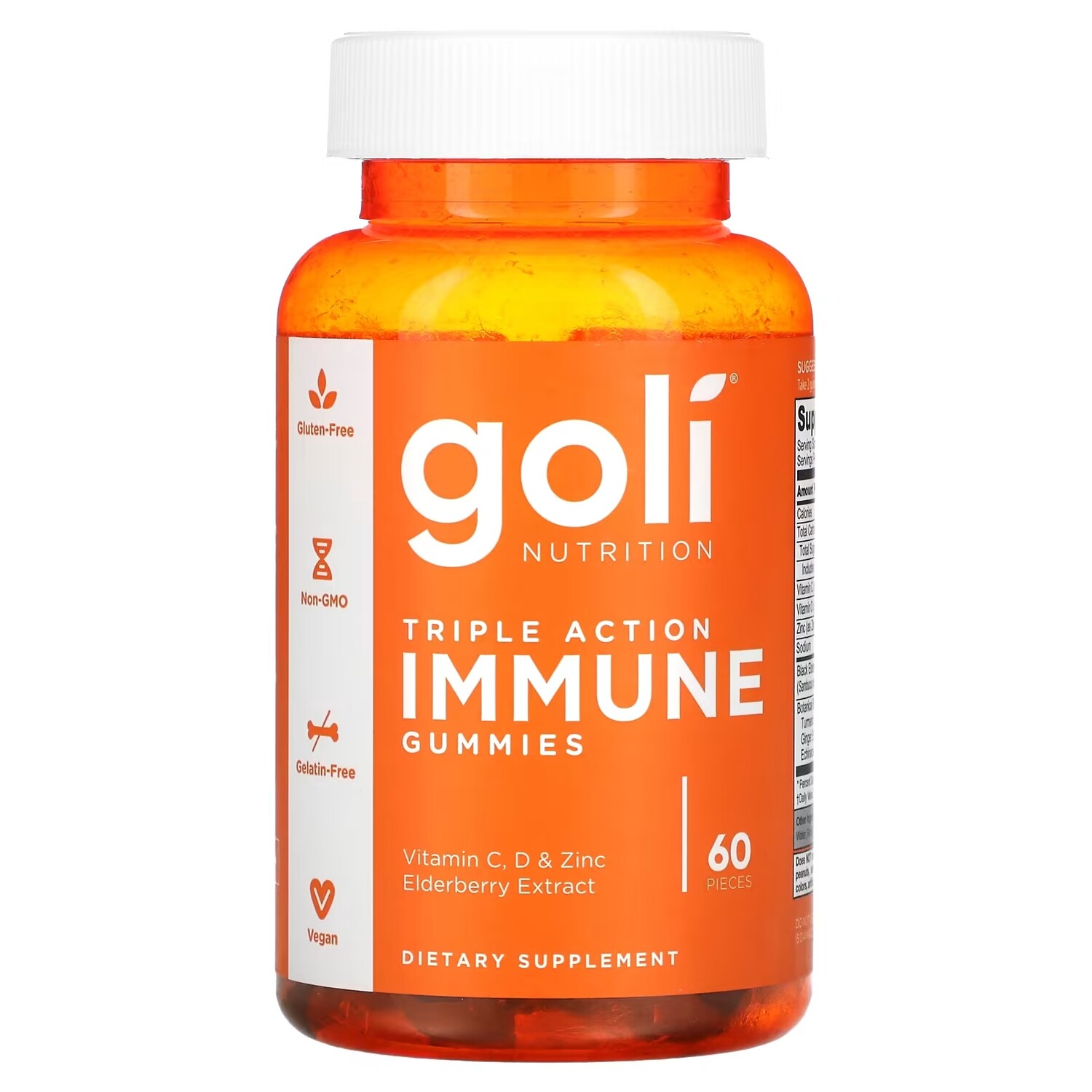 

Goli Nutrition Жевательные мармеладки тройного действия для иммунитета, 60 шт