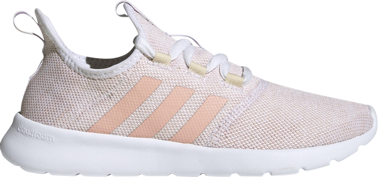 Adidas cloudfoam 2025 white and pink