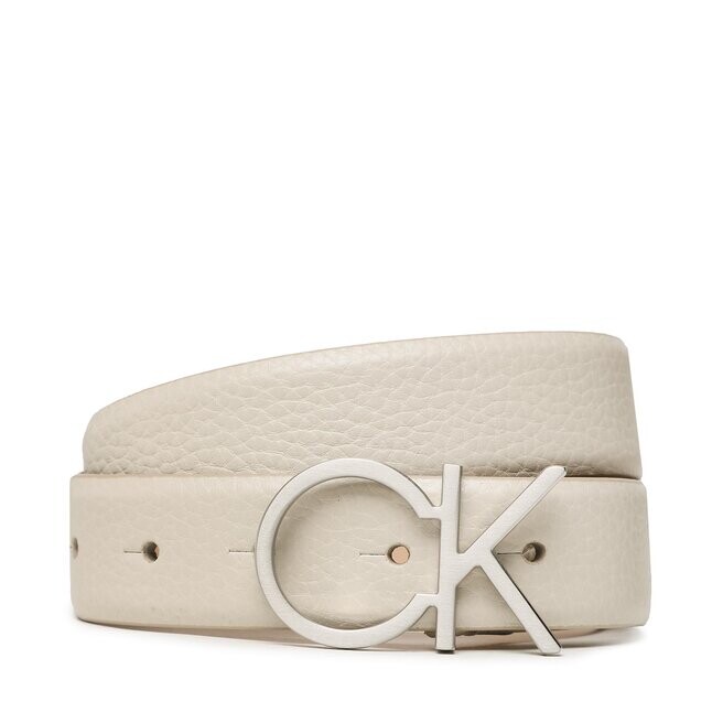 

Ремень Calvin Klein Re-LockCk Logo, бежевый