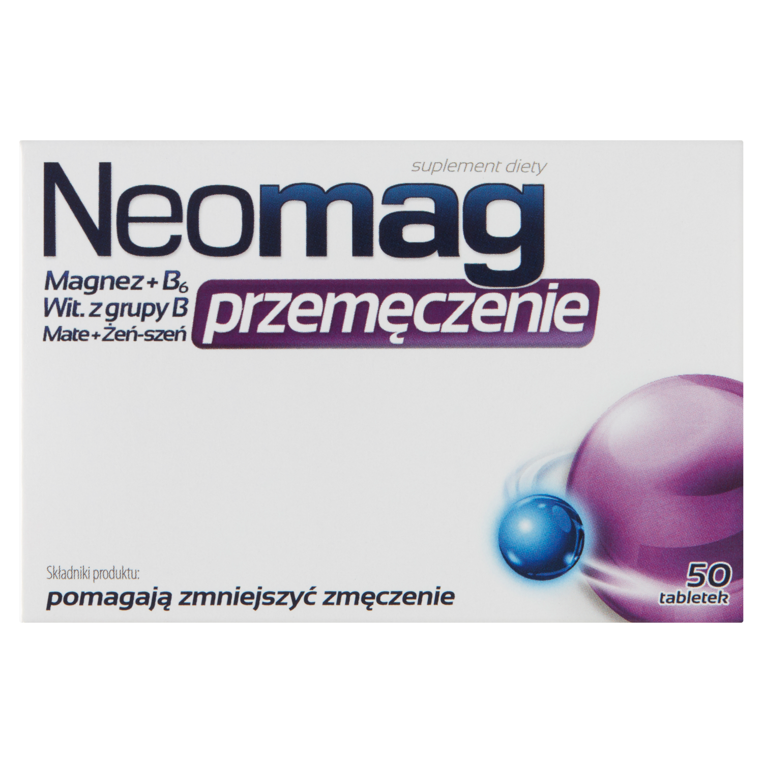 sesja биологически активная добавка 50 таблеток 1 упаковка Neomag Przemęczenie биологически активная добавка, 50 таблеток/1 упаковка