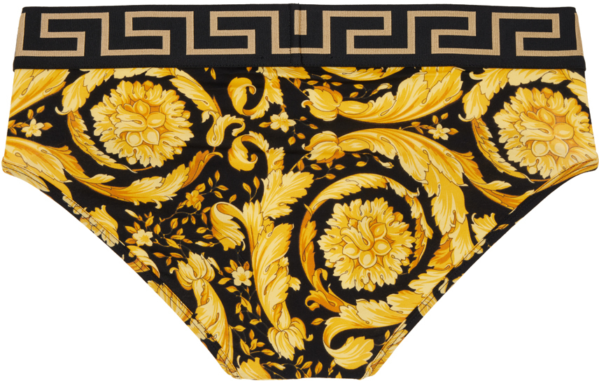 Черно-золотые трусы Barocco Versace Underwear – заказать по выгодной цене  из-за рубежа в «CDEK.Shopping»