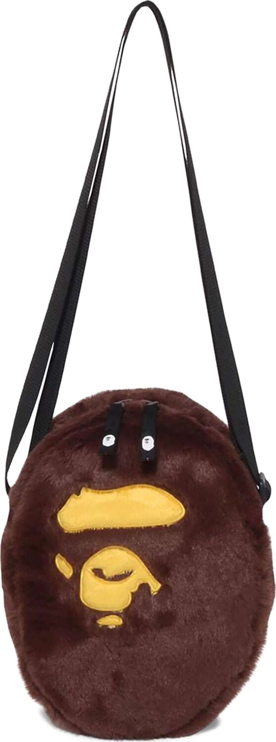 

Сумка кросс-боди BAPE Ape Head, коричневый