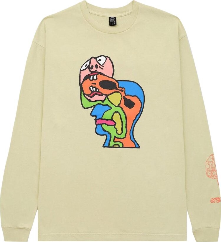

Лонгслив Brain Dead Brain Eater Longsleeve 'Natural', зеленый