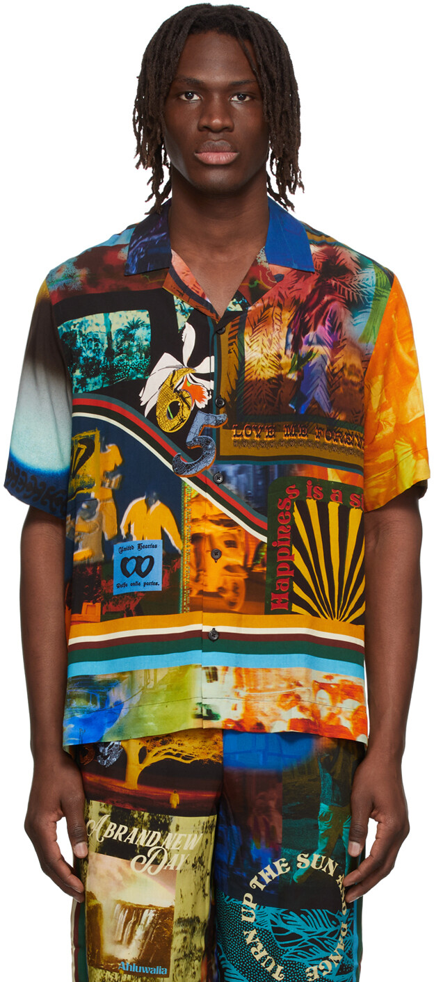 

SSENSE Эксклюзивная многоцветная рубашка Ahluwalia &PaulSmith