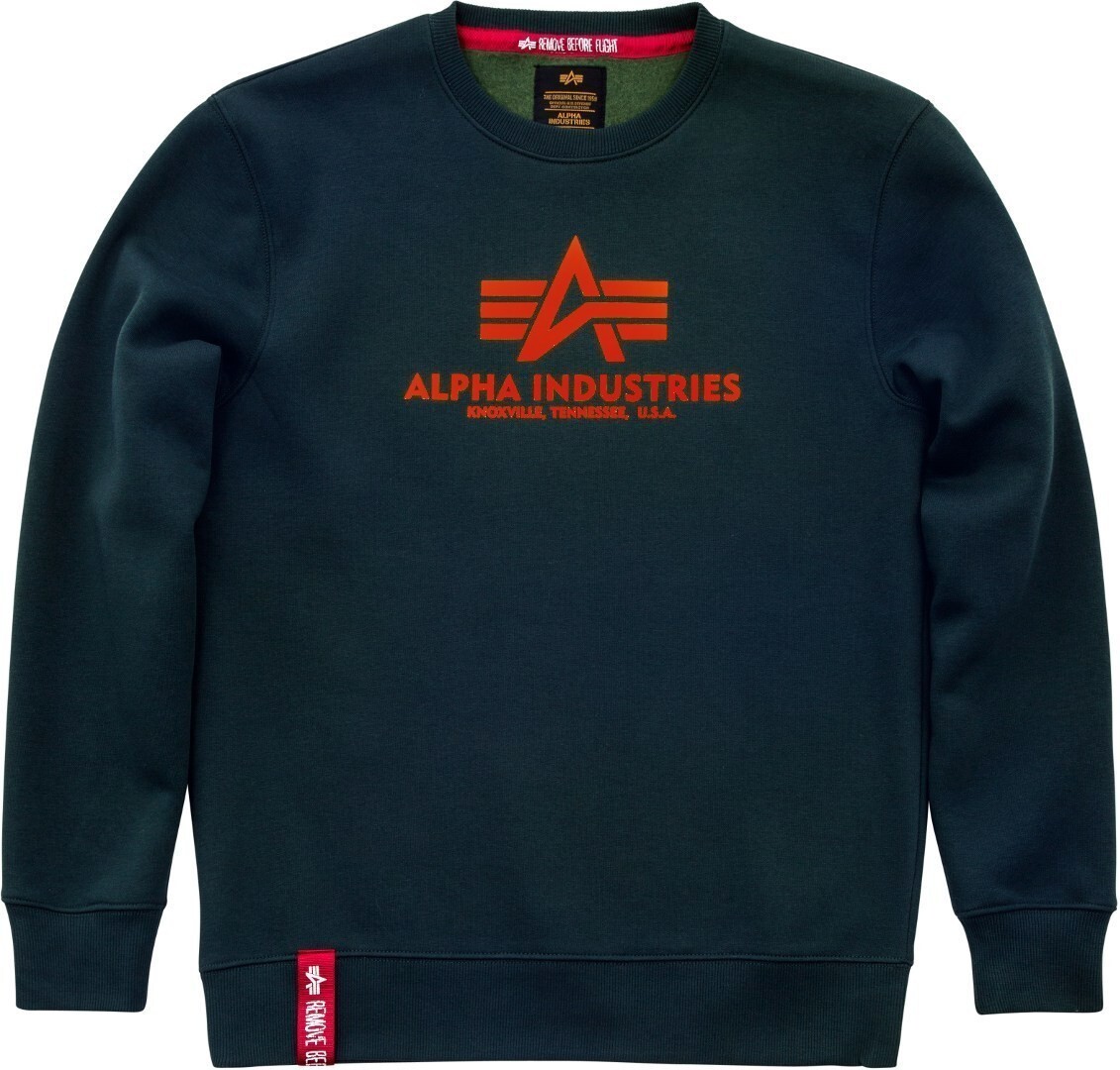 

Толстовка Alpha Industries Basic, зелено-желтая