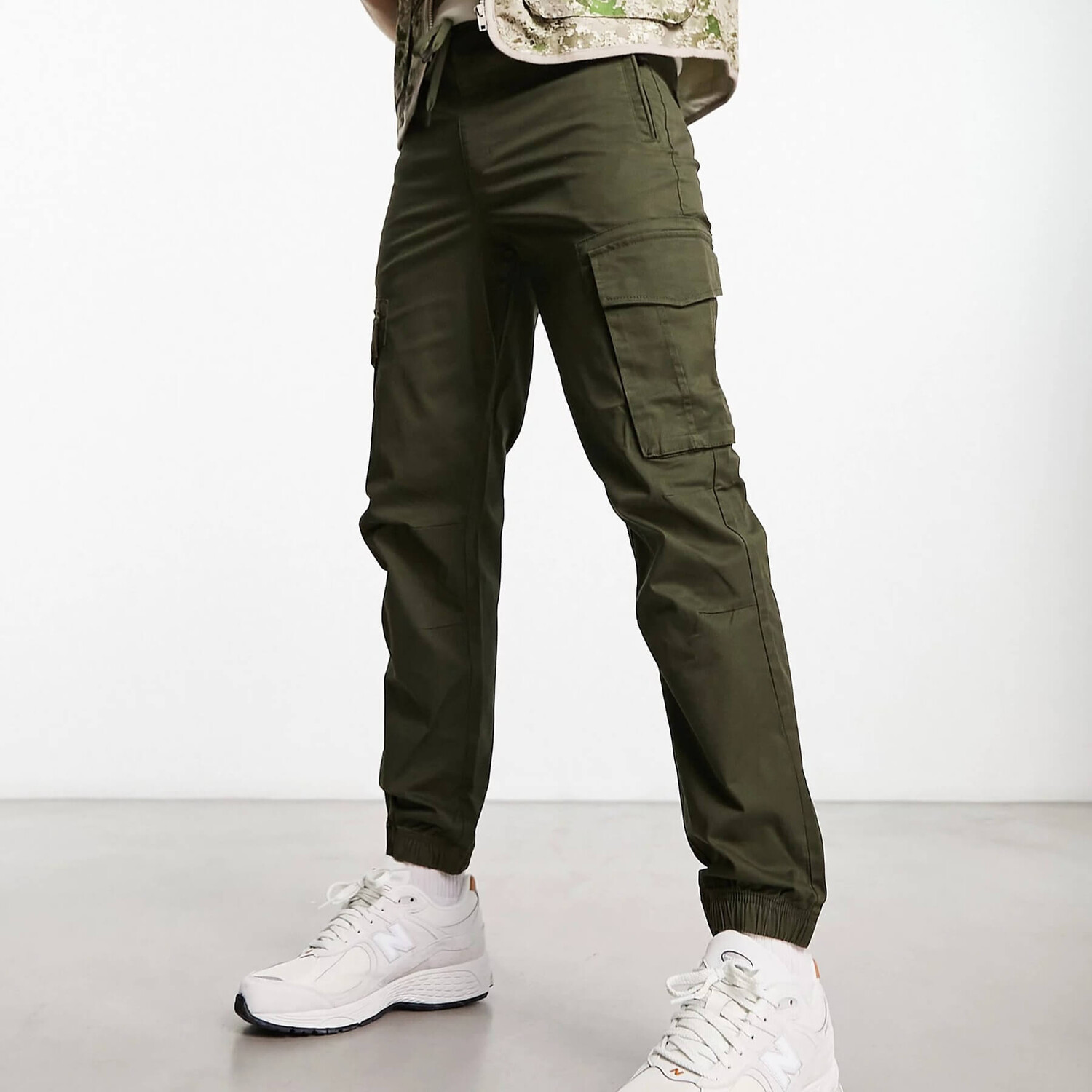 

Брюки карго River Island Washed, темно-зеленый