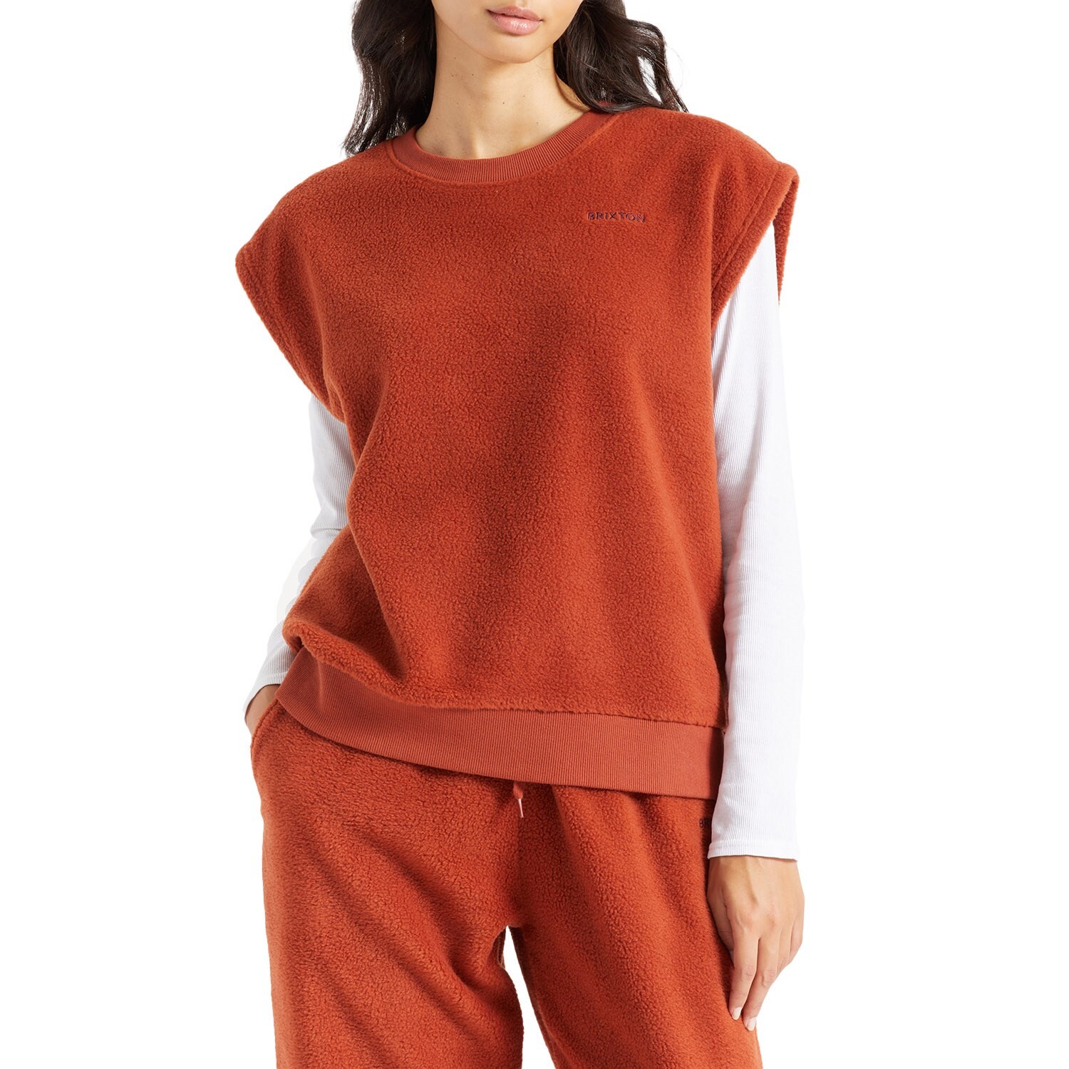 

Свитер Brixton Weekender Blanket Muscle Crew Sweater - женские, burnt henna