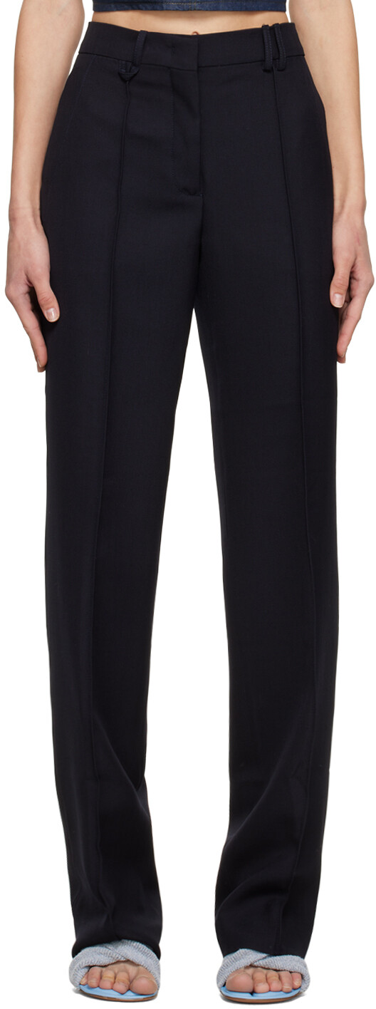 

Темно-синие брюки Le Papier 'Le Pantalon Camargue' Jacquemus, Синий, Темно-синие брюки Le Papier 'Le Pantalon Camargue' Jacquemus