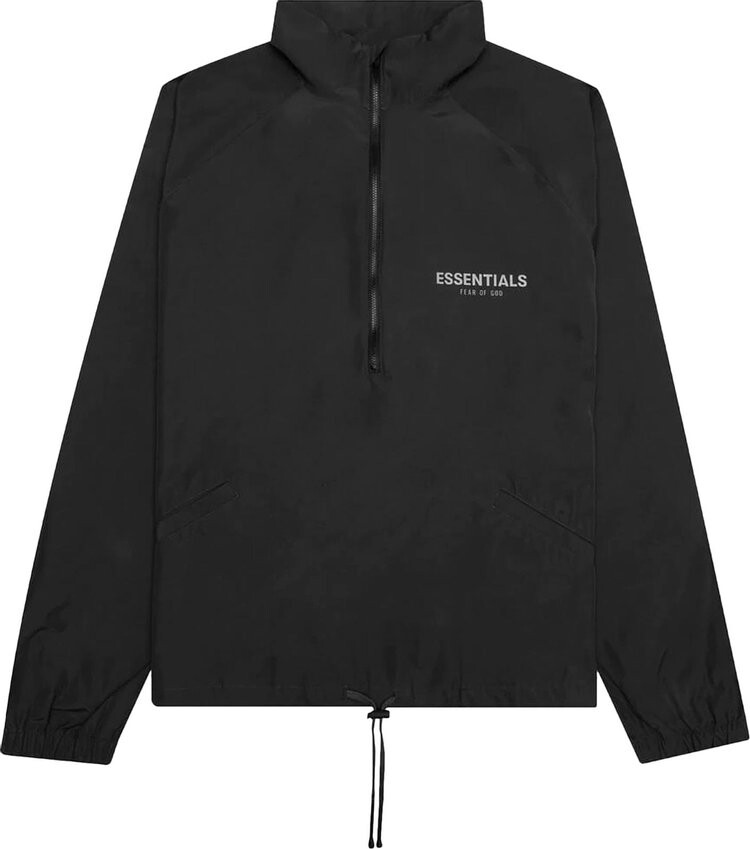 

Толстовка Fear of God Essentials Mockneck Half Zip 'Strech Limo', черный