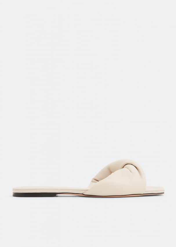 Сандалии STUDIO AMELIA Twist Front flat sandals, белый