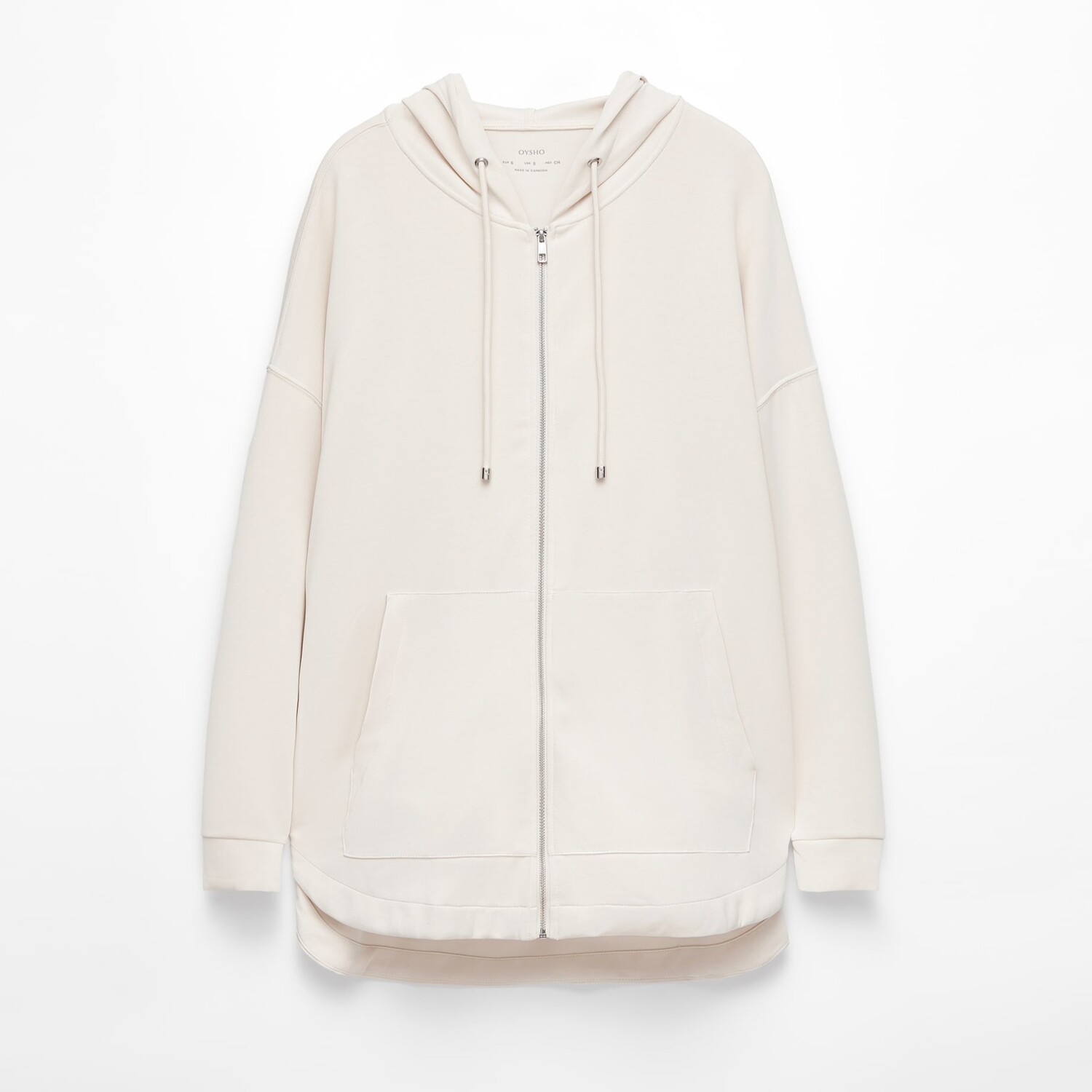 

Толстовка Oysho Oversize With Modal, бежевый