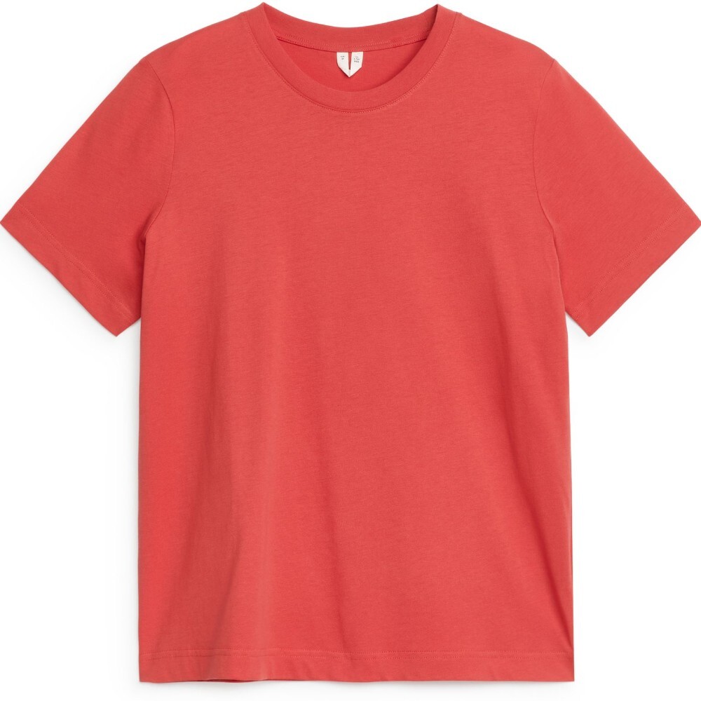 

Футболка Arket Round Neckline, красный