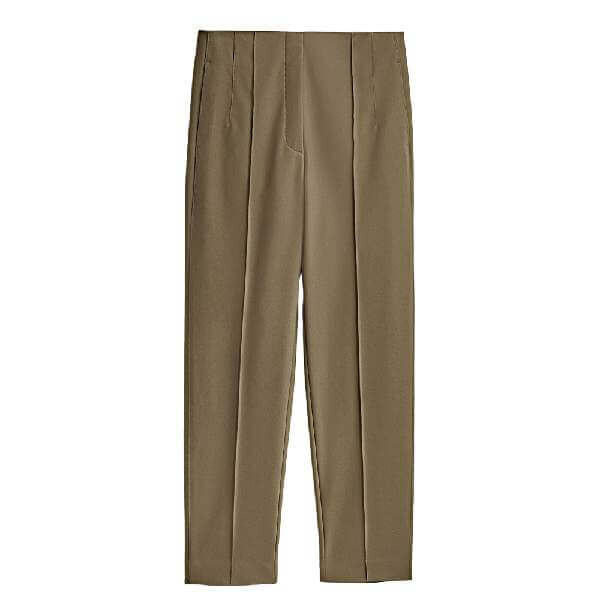 

Брюки Massimo Dutti Slim Fit Technical, коричневый