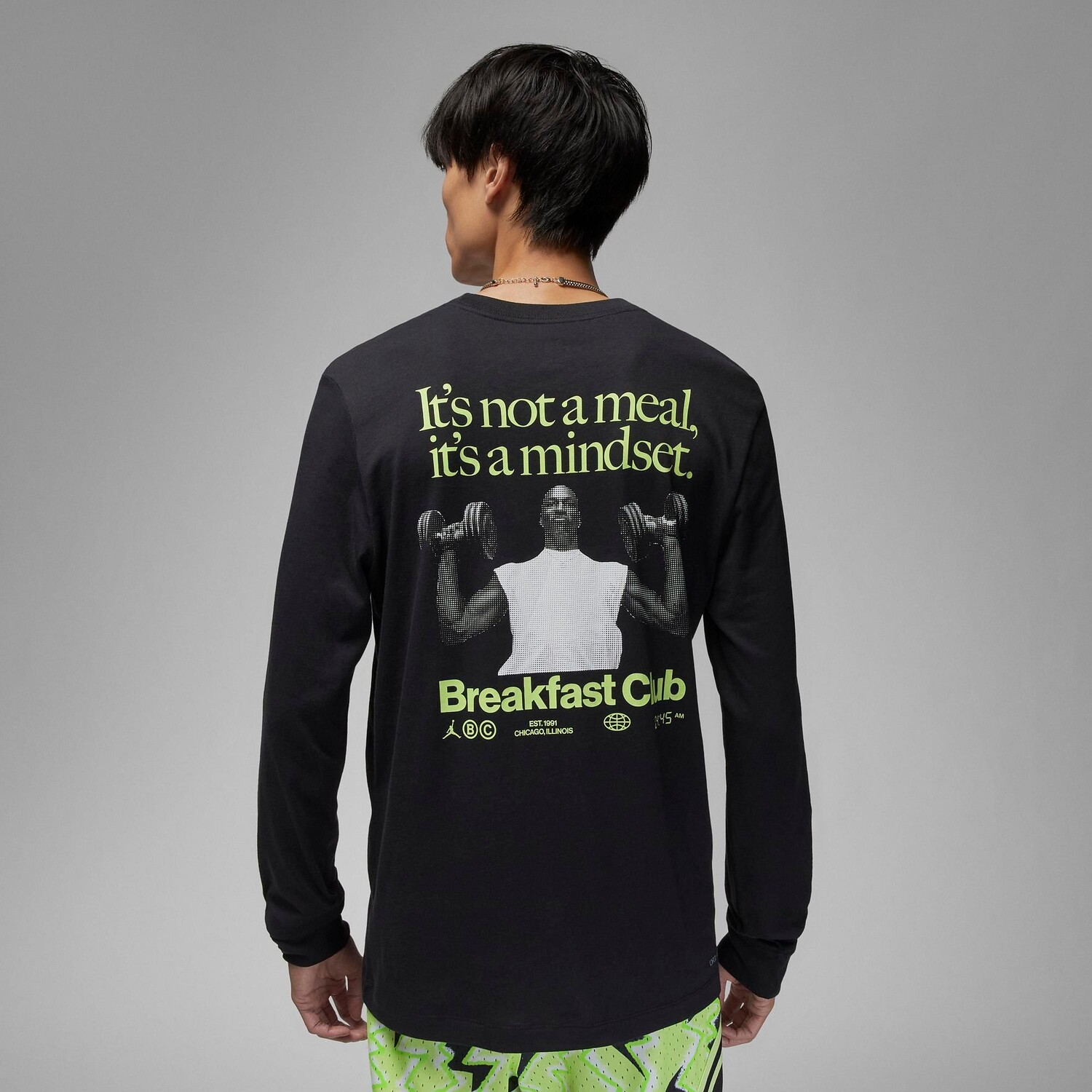 

Мужская футболка с длинными рукавами Jordan Sport Breakfast Club, черный