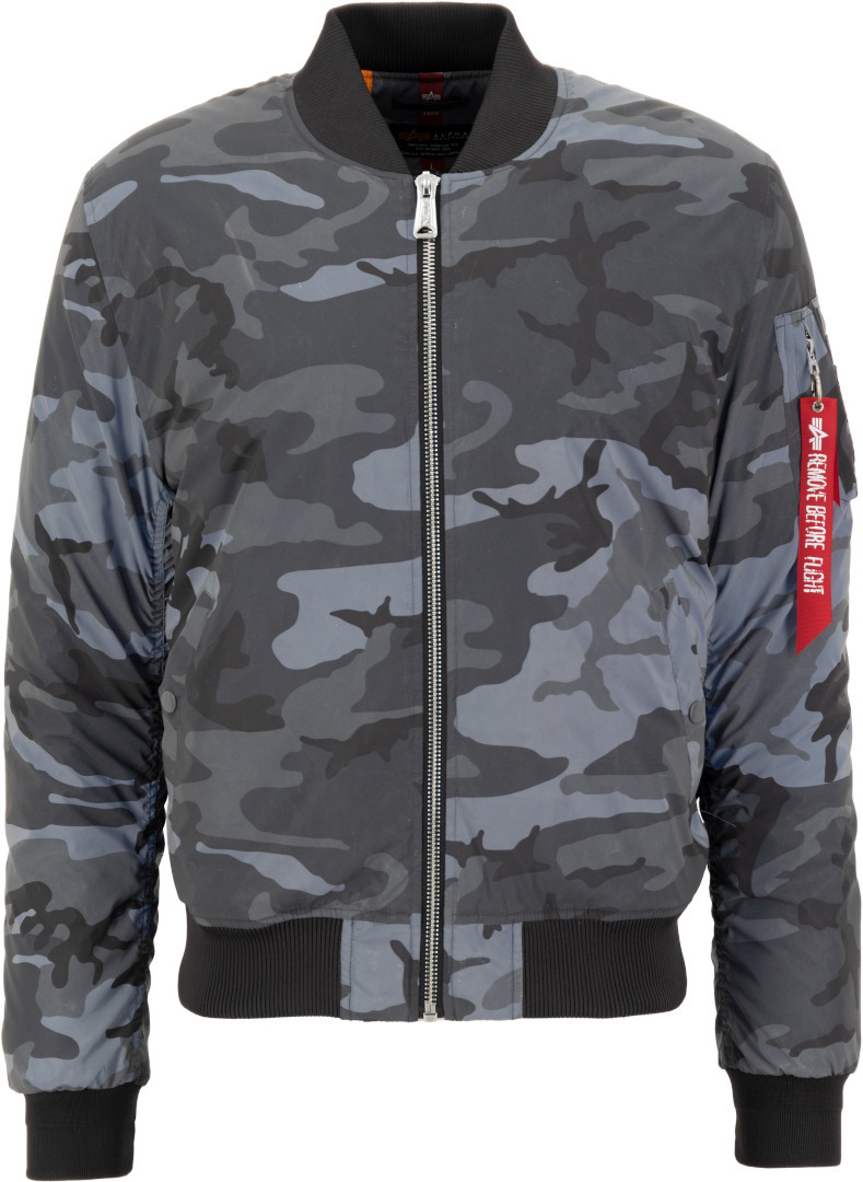 Куртка Alpha Industries MA-1 VF 59 Reflective Camo, черно-камуфляжная –  заказать по доступной цене из-за рубежа в «CDEK.Shopping»