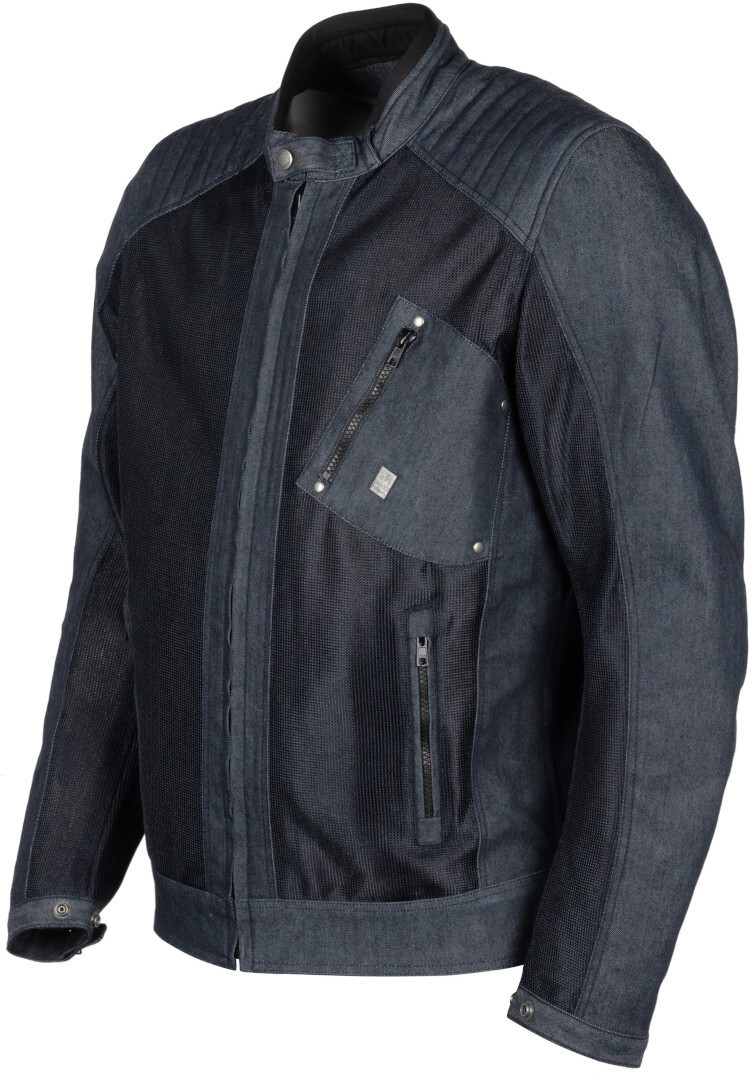 

Куртка Helstons Colt Air Denim мотоциклетная, черный/серый