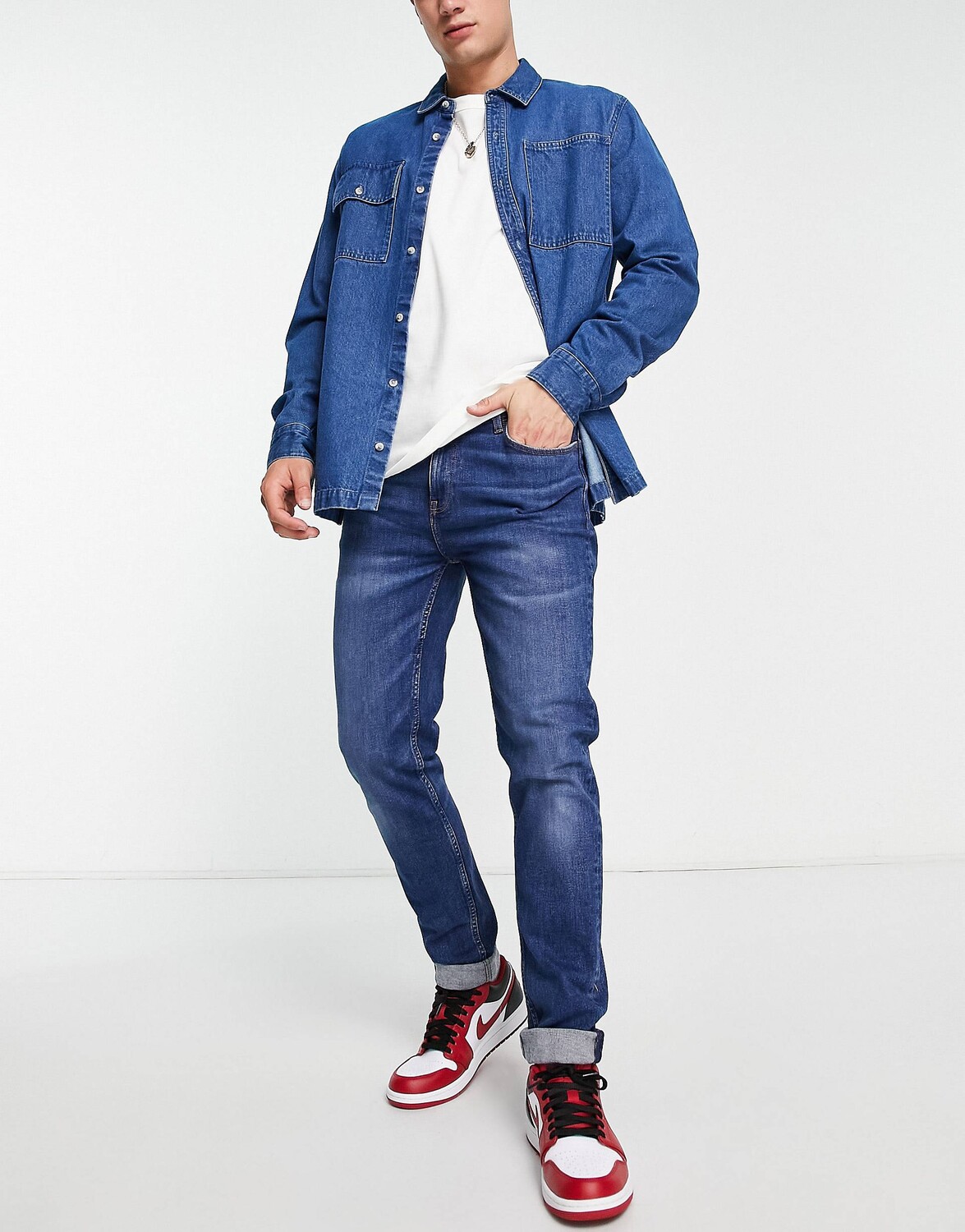 

Темно-синие джинсы скинни ASOS DESIGN