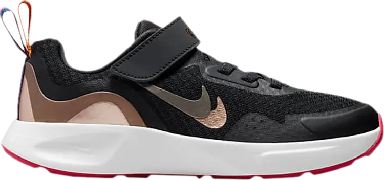 

Кроссовки Nike Wearallday SE PS 'Off Noir Metallic Pewter', черный