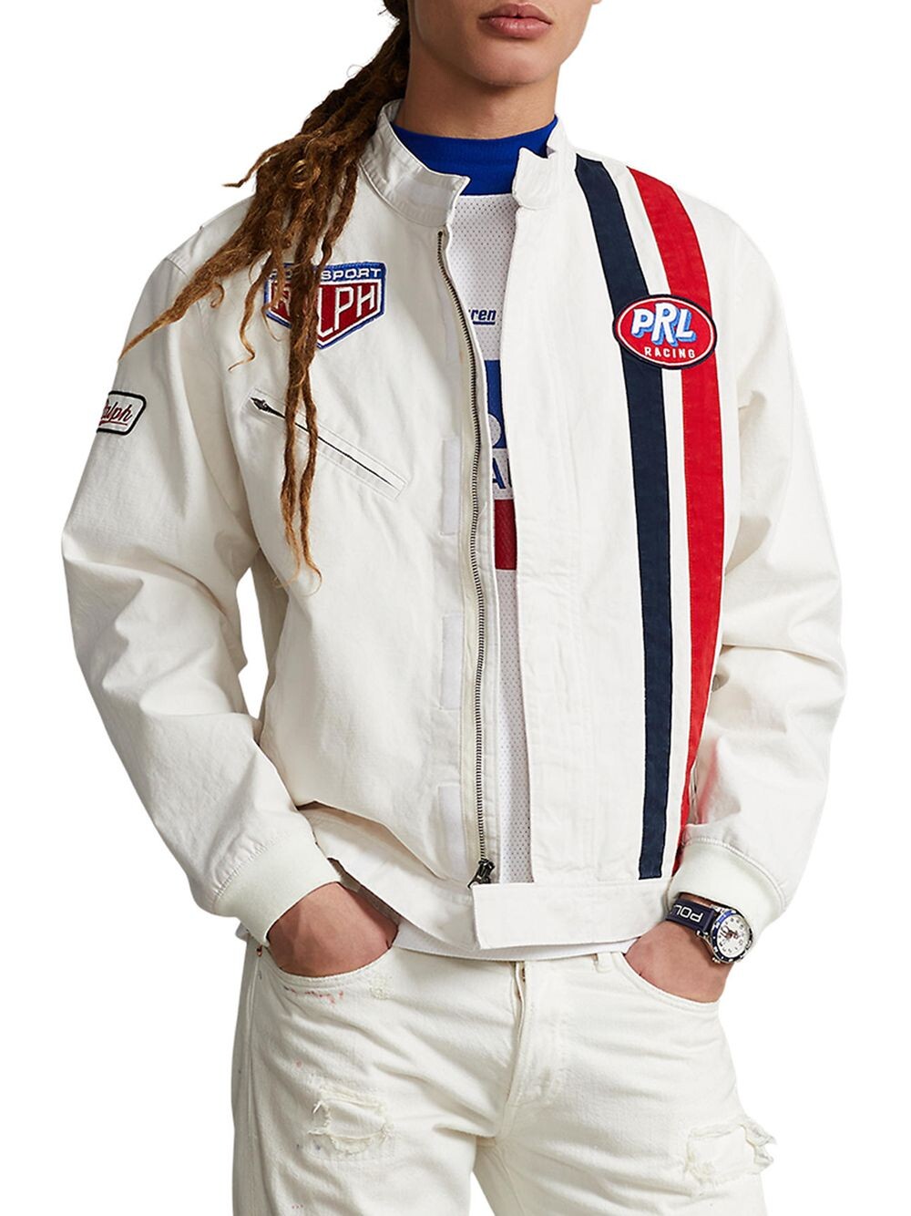 

Хлопковая куртка Le Mans Polo Ralph Lauren, белый