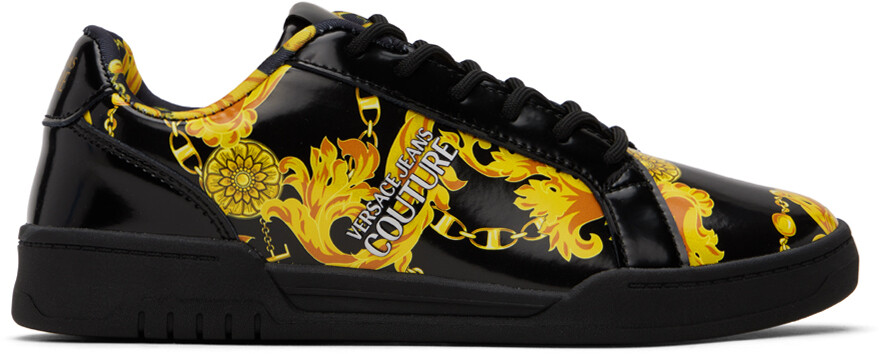 

Черно-золотые кроссовки Brooklyn Versace Jeans Couture