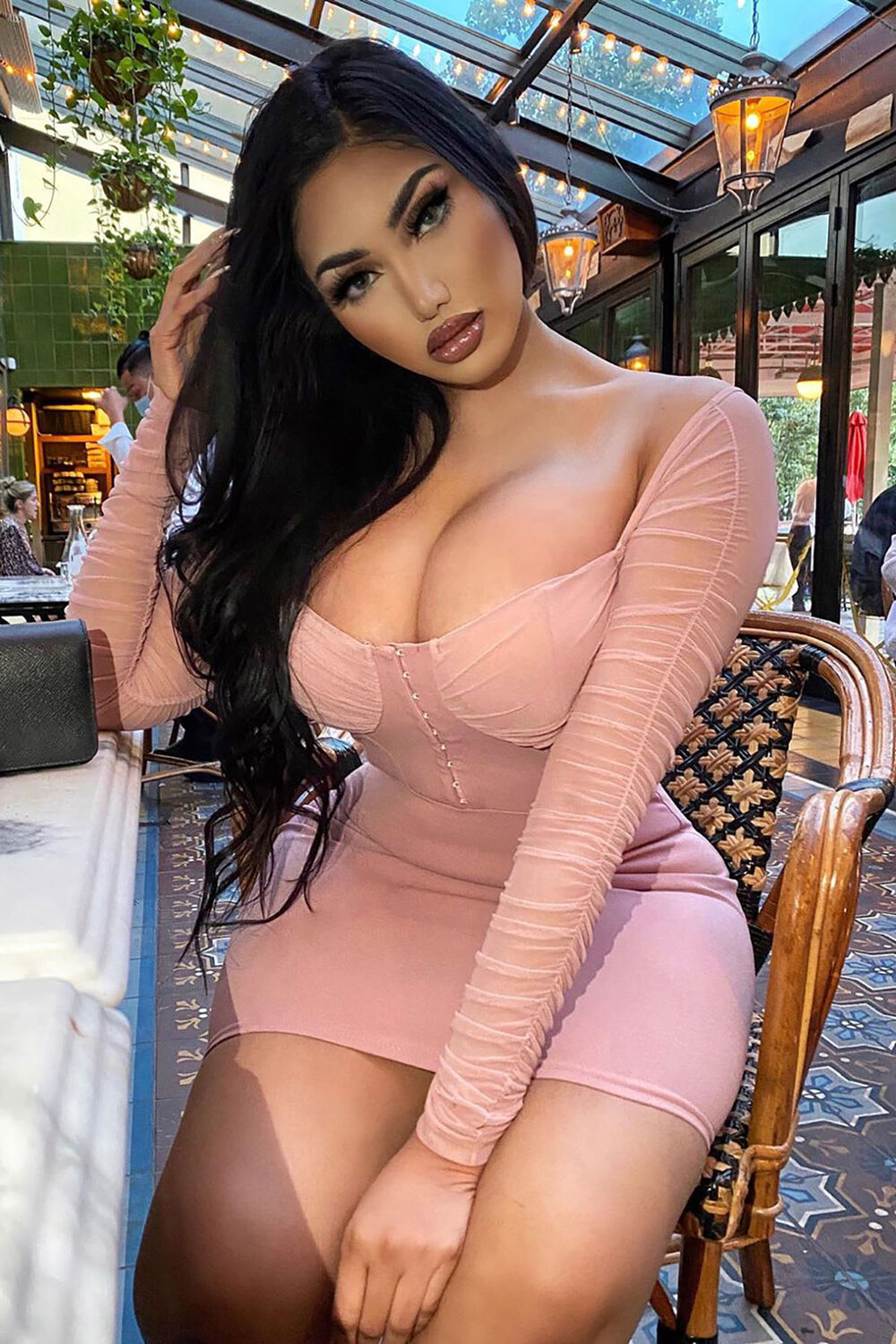 

Мини платье Fashion Nova PD75034B, лиловый