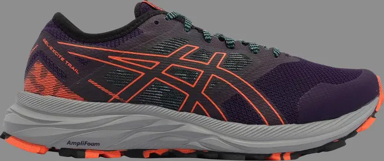 

Кроссовки wmns gel excite trail 'night shade nova orange' Asics, фиолетовый