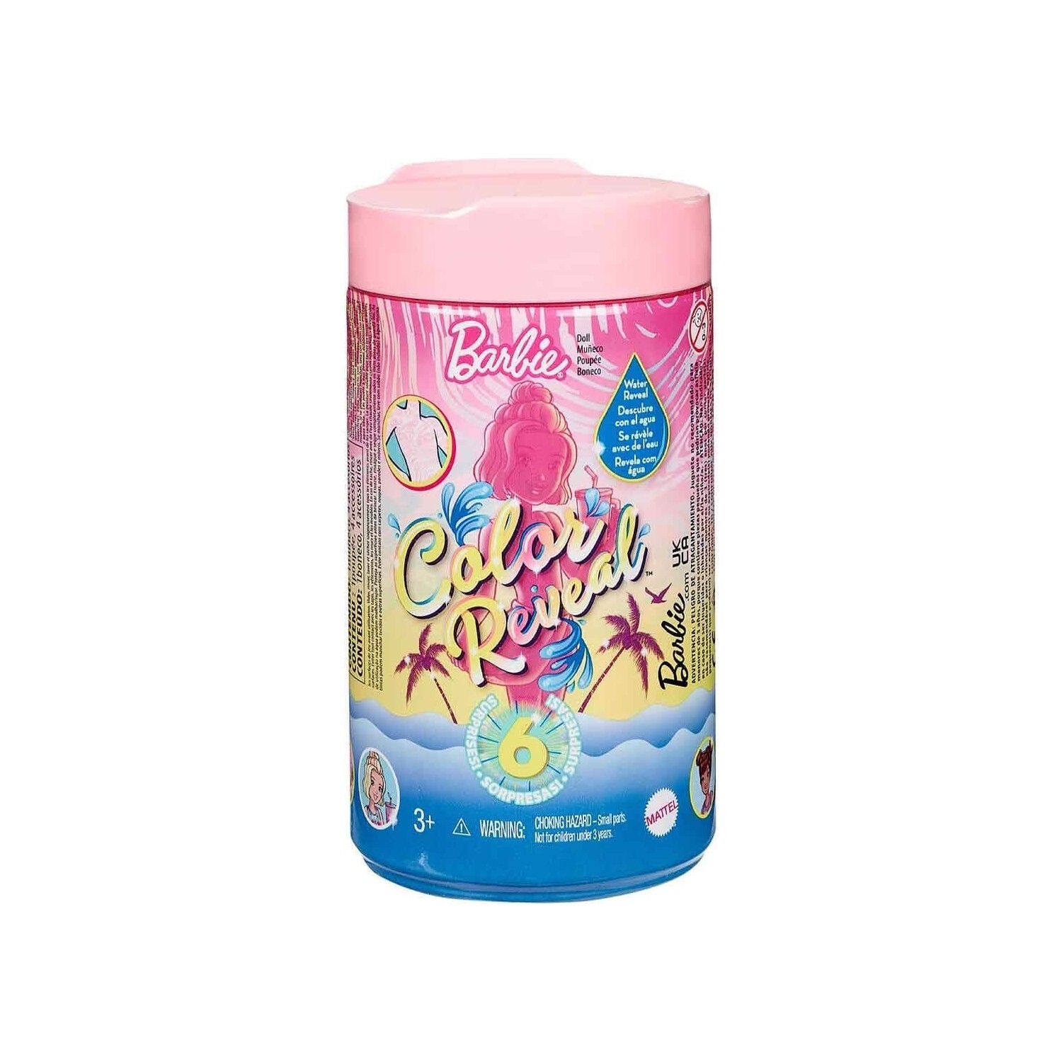 

Кукла Barbie Color Reveal Surprise Chelsea Sand & Sun Series