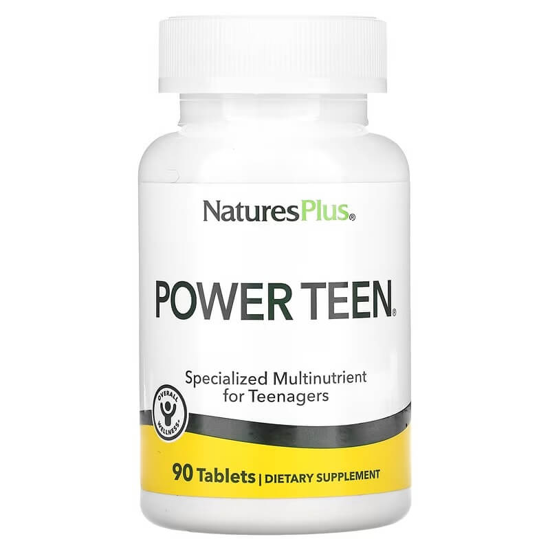 Мультивитамины для подростков NaturesPlus Power Teen, 90 таблеток naturesplus мультивитамины для пренатального применения 90 таблеток
