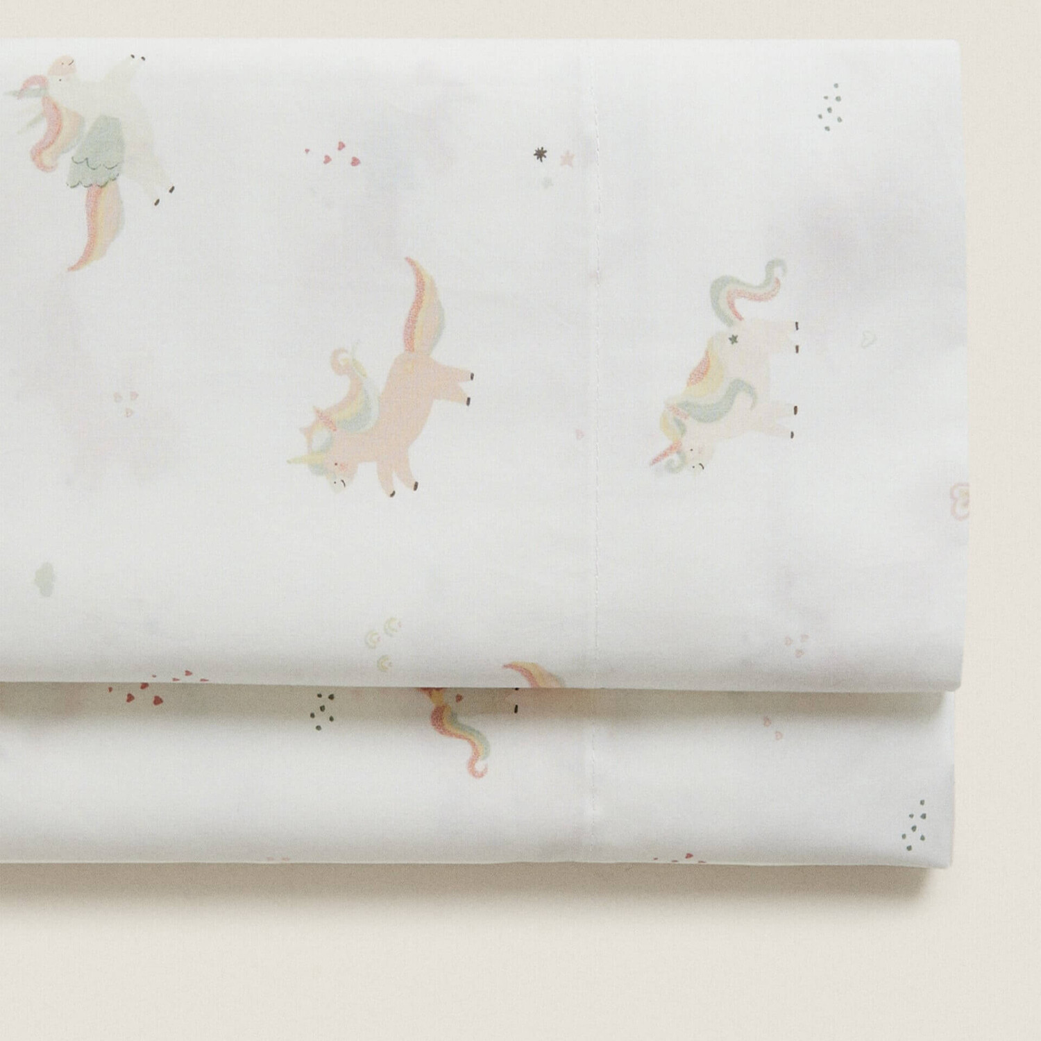 

Простыня Zara Home Unicorn Print, белый/мультиколор