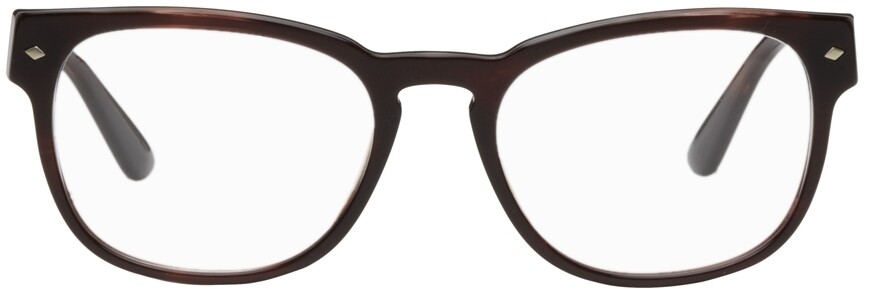 

коричневые овальные очки Giorgio Armani