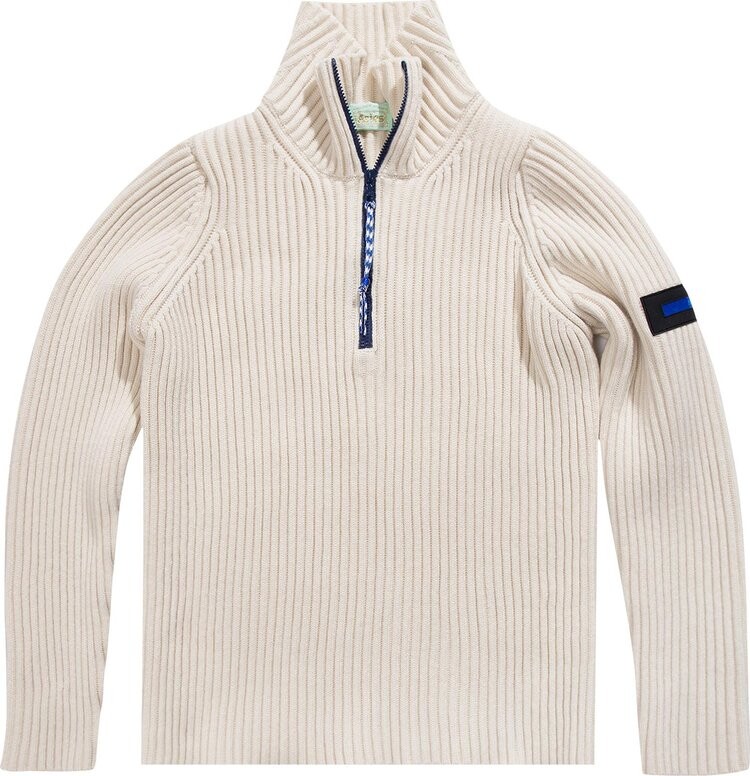 

Джемпер Aries Rib Quarter Zip Jumper 'Ecru', кремовый