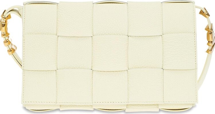 

Сумка Bottega Veneta Fold Finish Cassette Bag Zest/Washed Gold, желтый