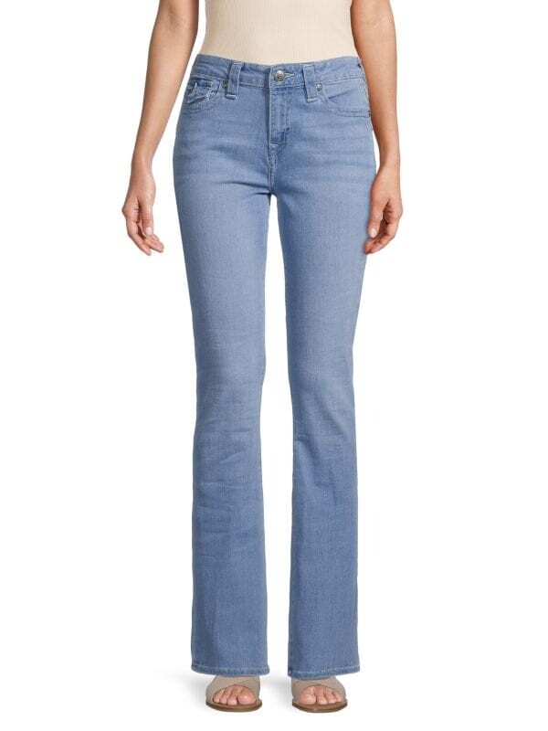 

Джинсы becca с эффектом потертости True Religion Light wash