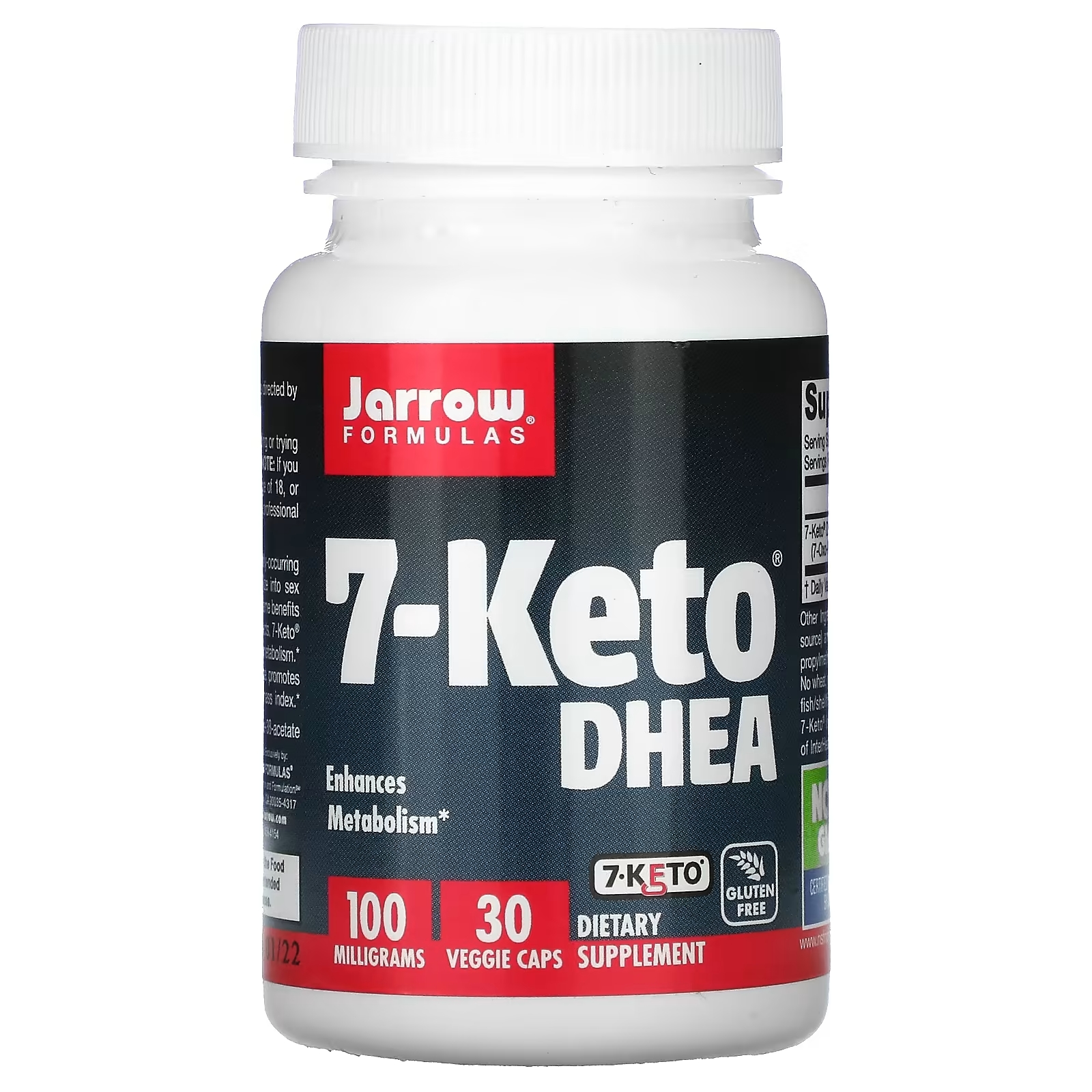 Jarrow Formulas 7-Keto ДГЭА 100 мг, 30 вегетарианских капсул